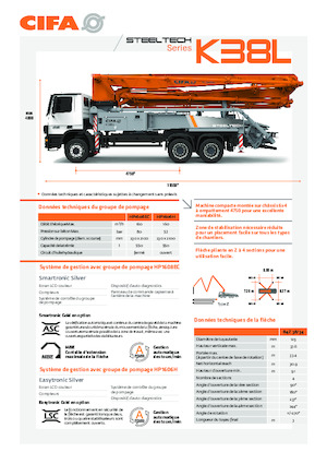 Autočerpadla betonu CIFA K38L