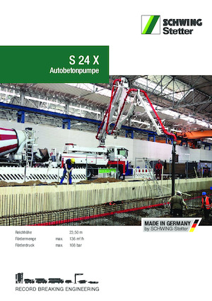 Autočerpadla betonu SCHWING-Stetter S 24 X