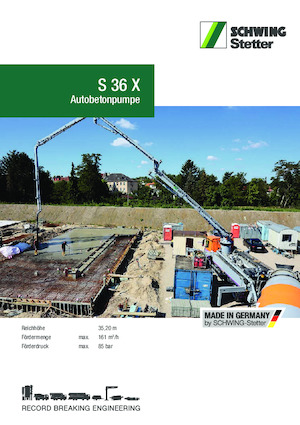 Autočerpadla betonu SCHWING-Stetter S 36 X