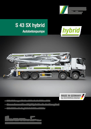 Autočerpadla betonu SCHWING-Stetter S 43 SX Hybrid