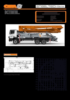 Autočerpadla betonu CIFA K38L