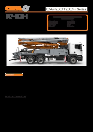 Autočerpadla betonu CIFA K40H