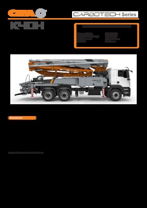 Autočerpadla betonu CIFA K40H