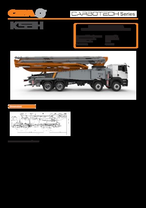 Autočerpadla betonu CIFA K53H