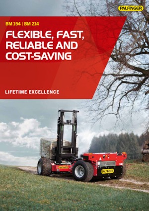 Závěsné dieselové vysokozdvižné vozíky Palfinger Crayler BM 154