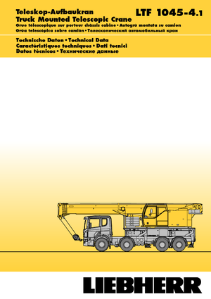Teleskopické autojeřáby Liebherr LTF 1045-4.1