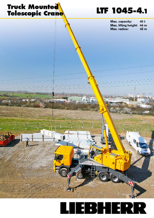 Teleskopické autojeřáby Liebherr LTF 1045-4.1