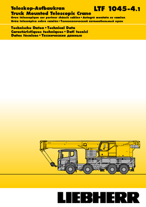 Teleskopické autojeřáby Liebherr LTF 1045-4.1