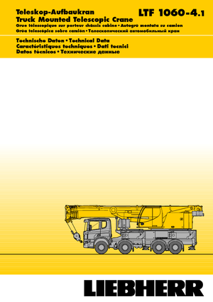 Teleskopické autojeřáby Liebherr LTF 1060-4.1