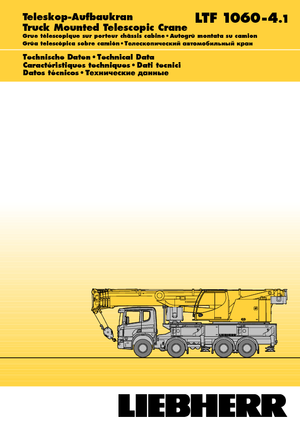 Teleskopické autojeřáby Liebherr LTF 1060-4.1