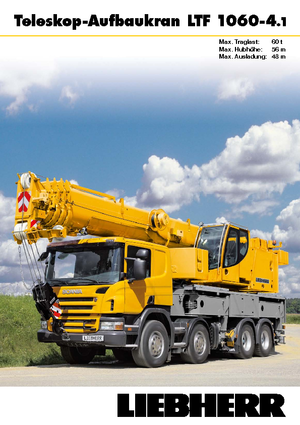 Teleskopické autojeřáby Liebherr LTF 1060-4.1