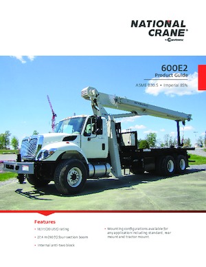 Teleskopické autojeřáby National Crane 600E2