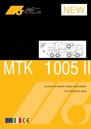 Teleskopické autojeřáby Marchetti MTK 1005 II