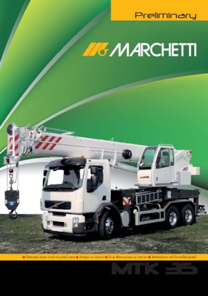 Teleskopické autojeřáby Marchetti MTK 35