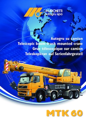 Teleskopické autojeřáby Marchetti MTK 60