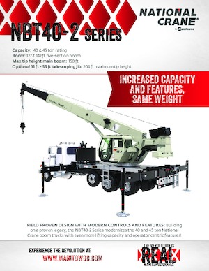 Teleskopické autojeřáby National Crane NBT40-2