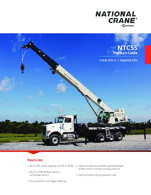Teleskopické autojeřáby National Crane NTC55