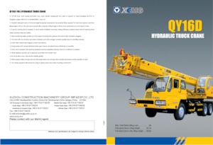 Teleskopické autojeřáby XCMG QY16D