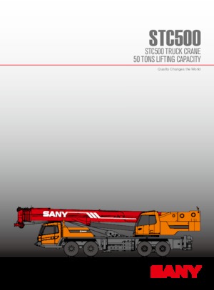 Teleskopické autojeřáby Sany STC500