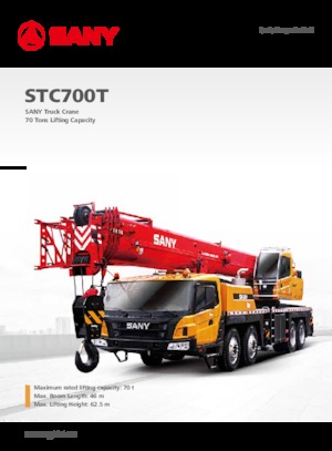 Teleskopické autojeřáby Sany STC700T