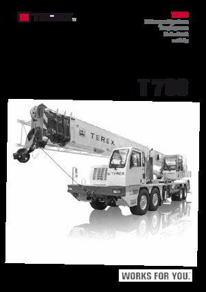 Teleskopické autojeřáby TEREX CRANES T 780