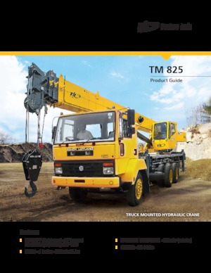 Teleskopické autojeřáby Til TM 825