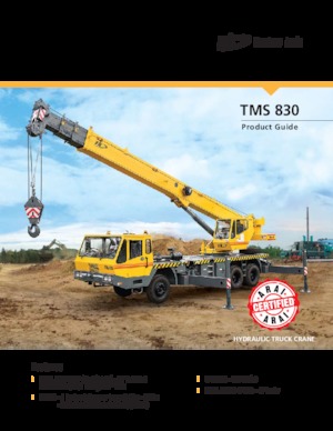Teleskopické autojeřáby Til TMS 830