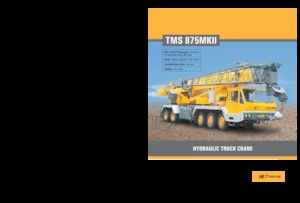 Teleskopické autojeřáby Til TMS 875 MK II