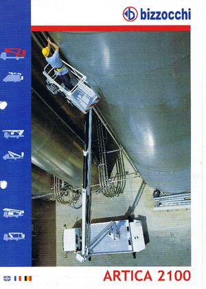 Přívěsné kloubové pracovní plošiny Bizzocchi Artica 2100