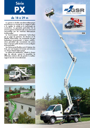 Přívěsné kloubové pracovní plošiny GSR E 180 PX Comfort