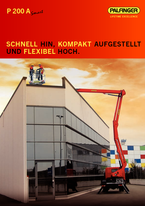 Přívěsné kloubové pracovní plošiny Palfinger P 200 A
