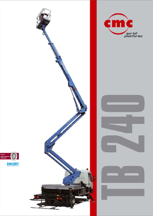 Přívěsné kloubové pracovní plošiny CMC TB240