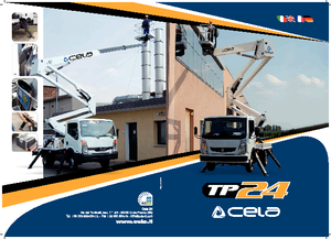 Přívěsné kloubové pracovní plošiny CELA TP24