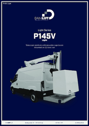 Autoplošiny s teleskopickým výložníkem Danilift P145V Light
