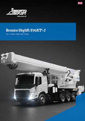 Autoplošiny s teleskopickým výložníkem Bronto Skylift S70XT-J