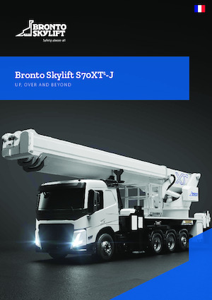 Autoplošiny s teleskopickým výložníkem Bronto Skylift S70XT-J