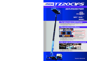 Autoplošiny s teleskopickým výložníkem Aichi SKYMASTER TZ20C1FS