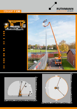 Autoplošiny s teleskopickým výložníkem Ruthmann STEIGER T 230 XS