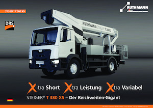 Autoplošiny s teleskopickým výložníkem Ruthmann STEIGER T 380 XS