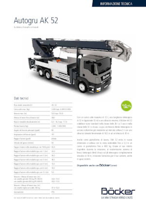 Teleskopické autojeřáby Böcker AK 52