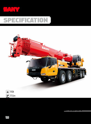 Teleskopické autojeřáby Sany STC1100T6 Brazil