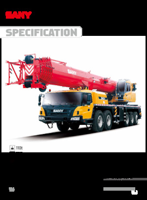 Teleskopické autojeřáby Sany STC1100T7-1