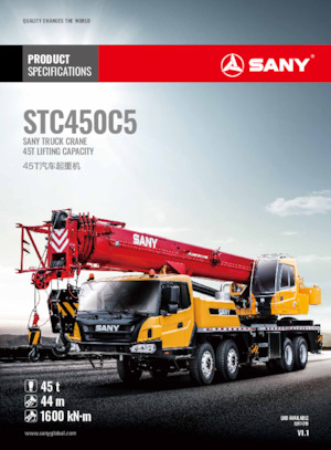 Teleskopické autojeřáby Sany STC450C5