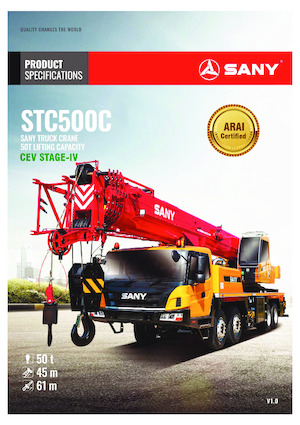 Teleskopické autojeřáby Sany STC500C