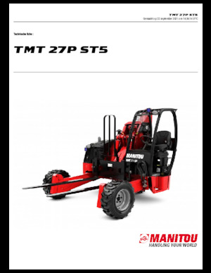 Závěsné teleskopické vysokozdvižné vozíky Manitou TMT 27 P