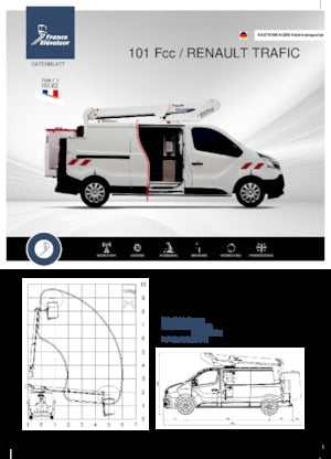 Autoplošiny s teleskopickým výložníkem France Elévateur 101 FCC