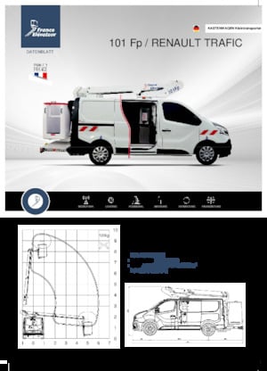 Autoplošiny s teleskopickým výložníkem France Elévateur 101 Fp