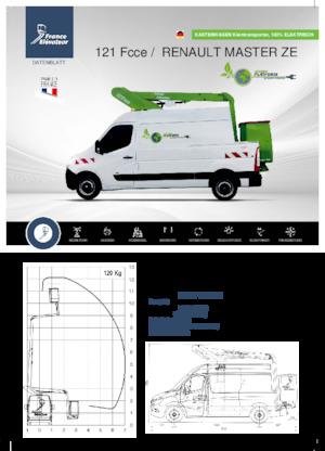 Autoplošiny s teleskopickým výložníkem France Elévateur 121 Fcce