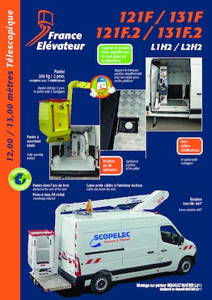 Autoplošiny s teleskopickým výložníkem France Elévateur 131 F