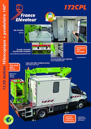 Autoplošiny s teleskopickým výložníkem France Elévateur 172 CPL
